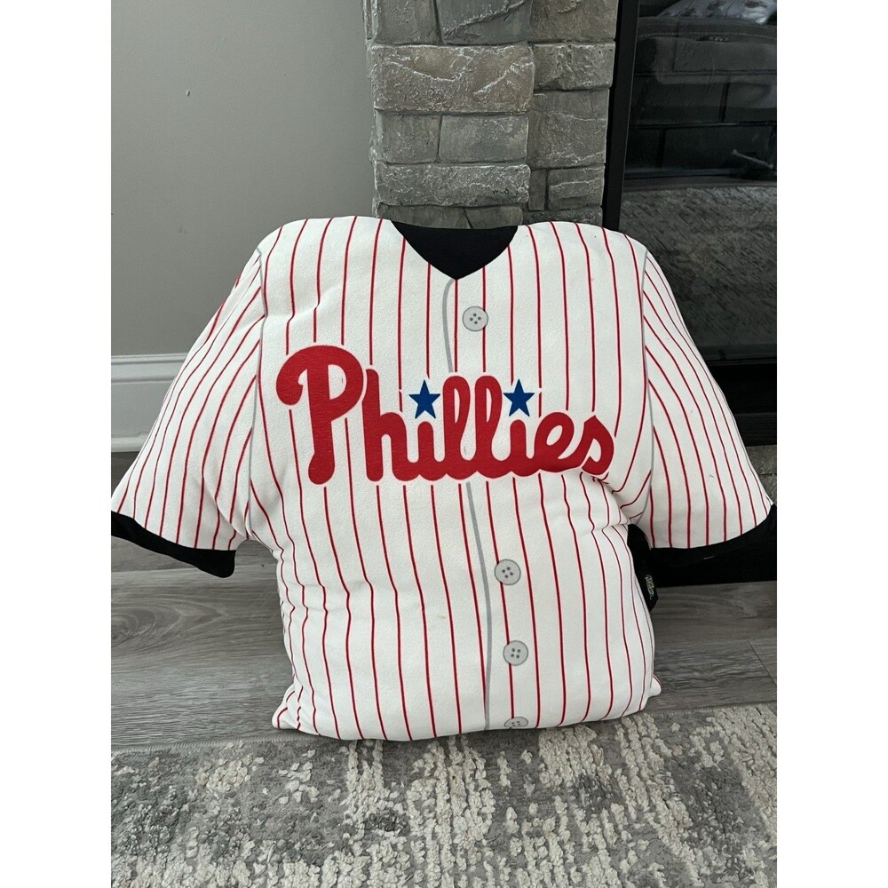 MLB Philadelphia Phillies Big League Pillows  SOFT 18” Jersey Shaped “01” Nice